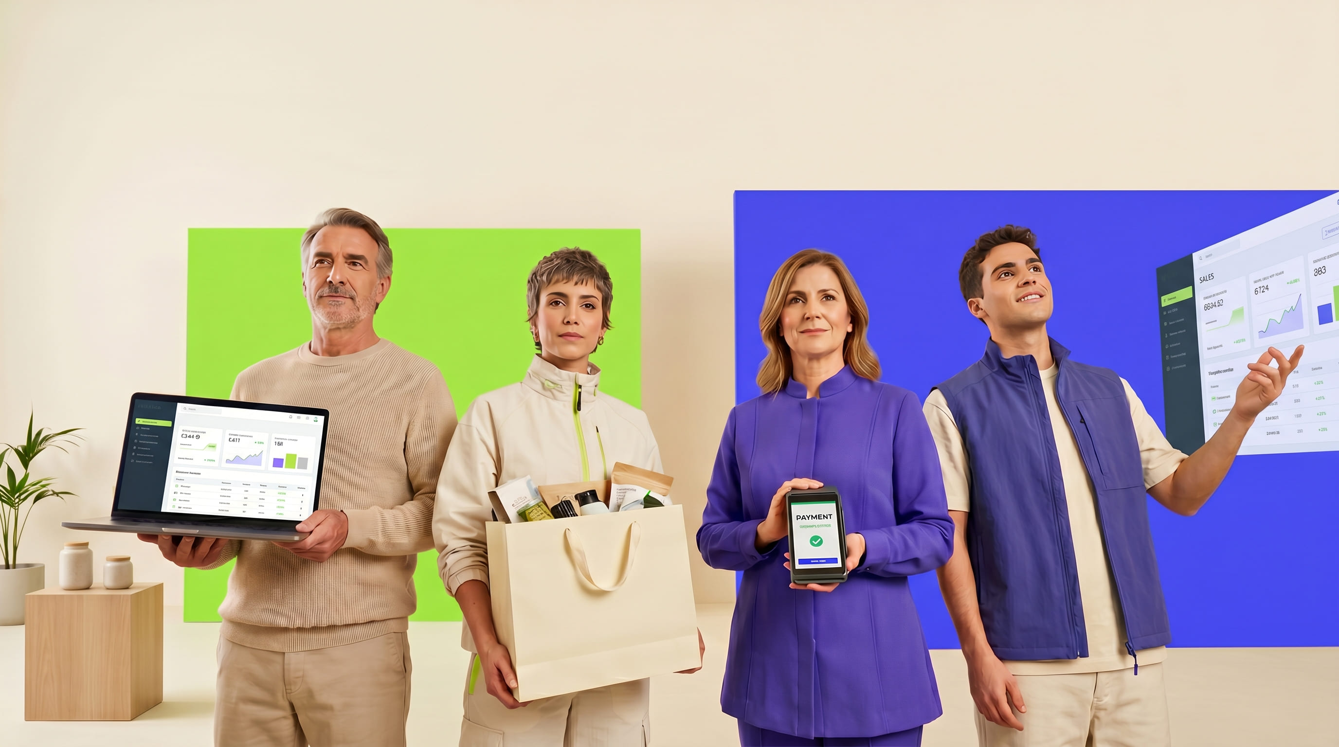 Equipo Wiwo con colores de marca